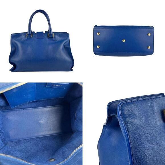 SAINT LAURENT Blue Leather Shoulder Bag - Picture 3 of 5